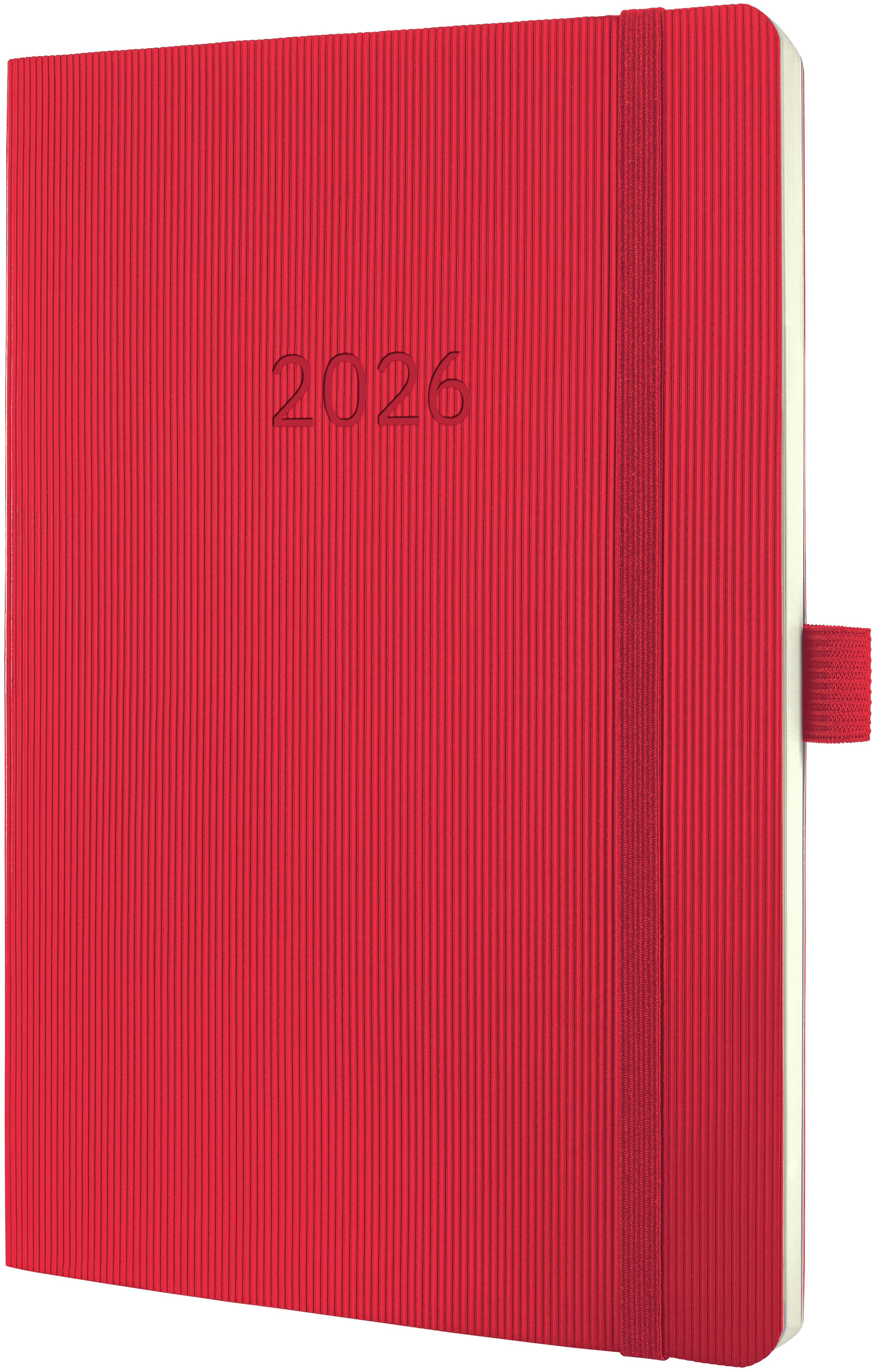 photo CONCEPTUM Calendrier semainier 2026 C2634 1S/2P rouge 21x13.5cm