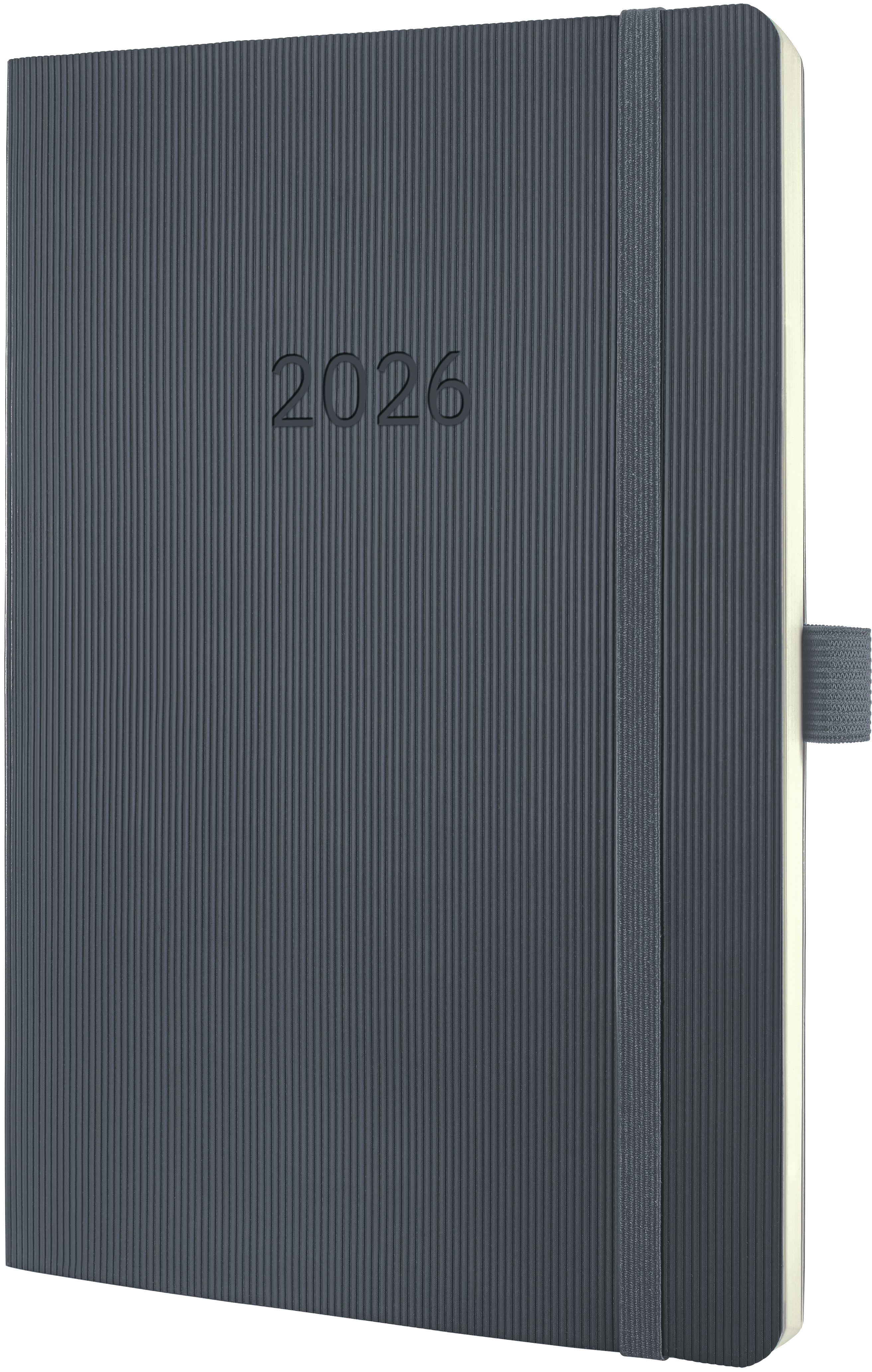 photo CONCEPTUM Calendrier semainier 2026 C2636 1S/2P gris foncé 21x13.5cm