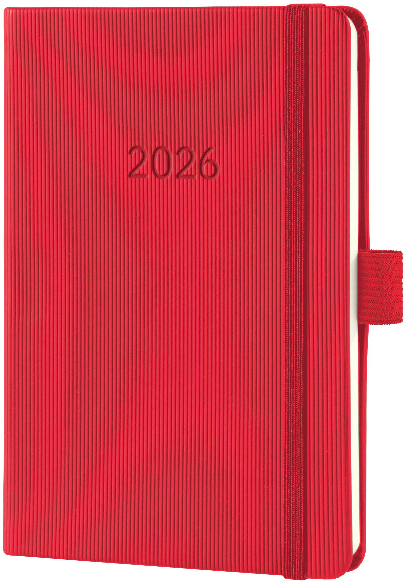 photo CONCEPTUM Calendrier semainier 2026 C2665 1S/2P rouge 15.1x10.8cm