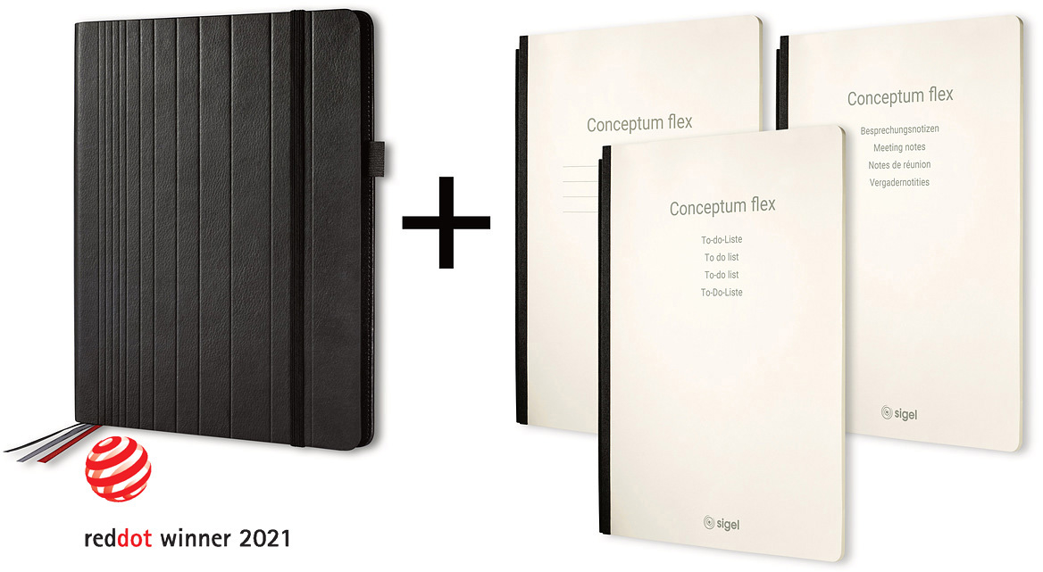 CONCEPTUM Business Organiser A4 CF130 Conceptum flex Set noir