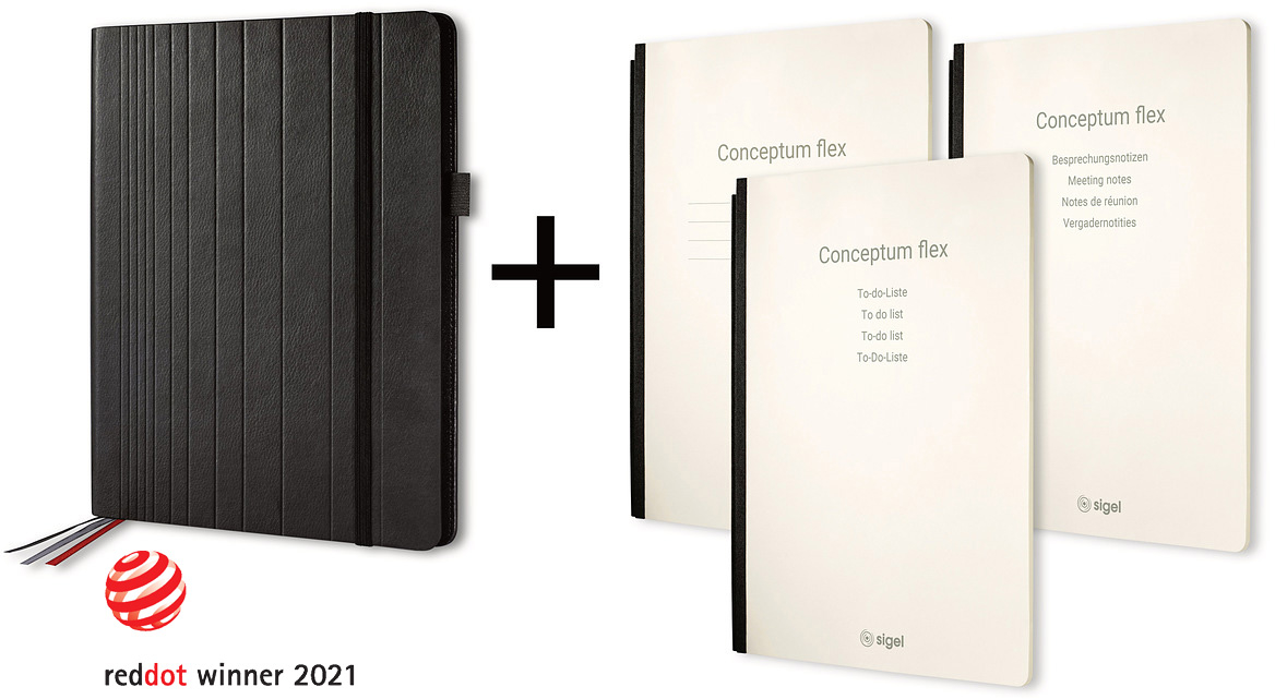 CONCEPTUM Business Organiser A4 CF132 Conceptum flex Set noir