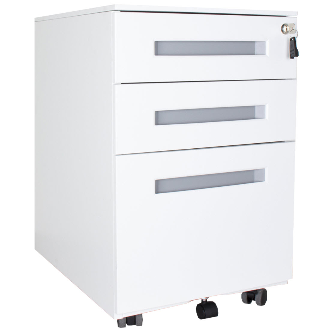 photo CONTINI Caisson de bureau 102460 blanc, 3 tiroirs