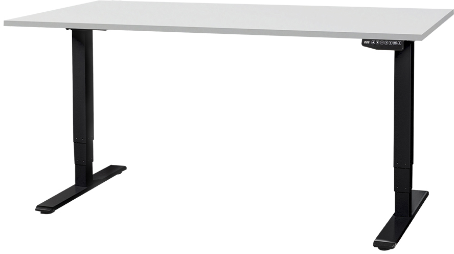 photo CONTINI Table de bureau 180x80cm 115168 gris/noir