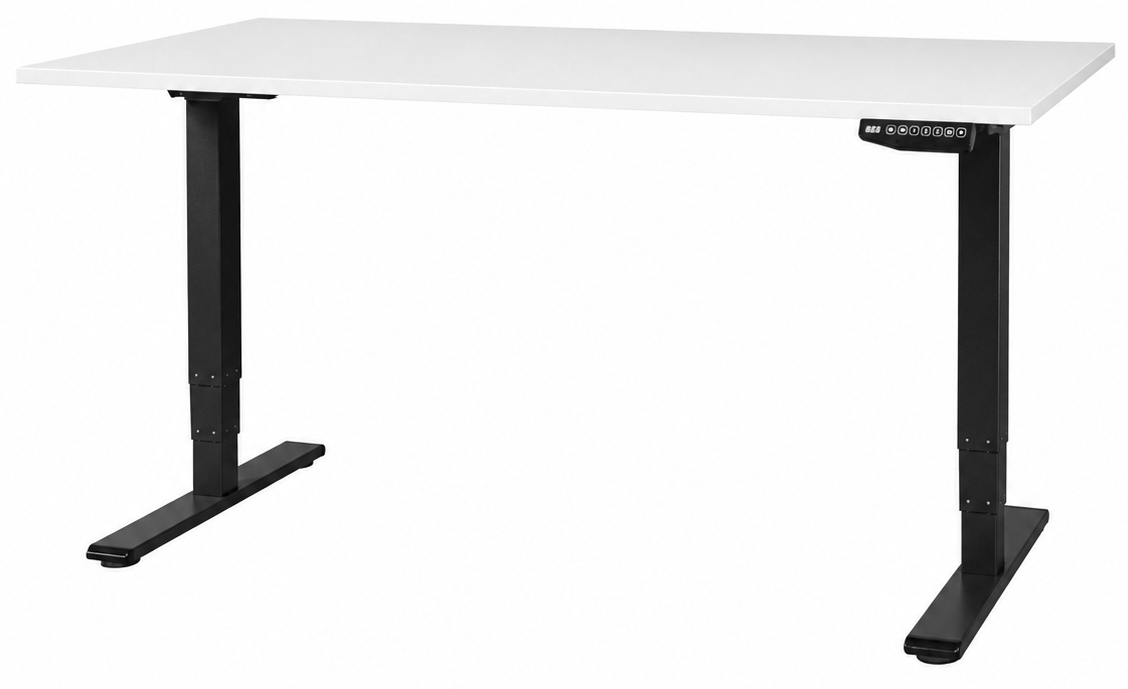 photo CONTINI Table de bureau 200x90cm 115176 blanc/noir
