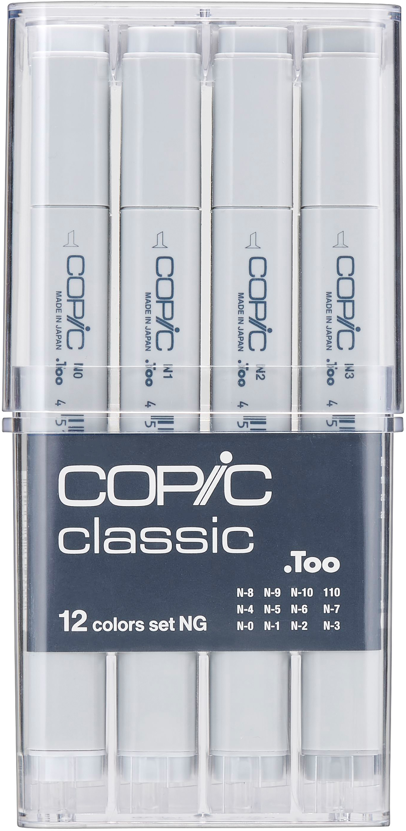 COPIC Marker Classic 20075152 grey-Set NG, 12 pcs.