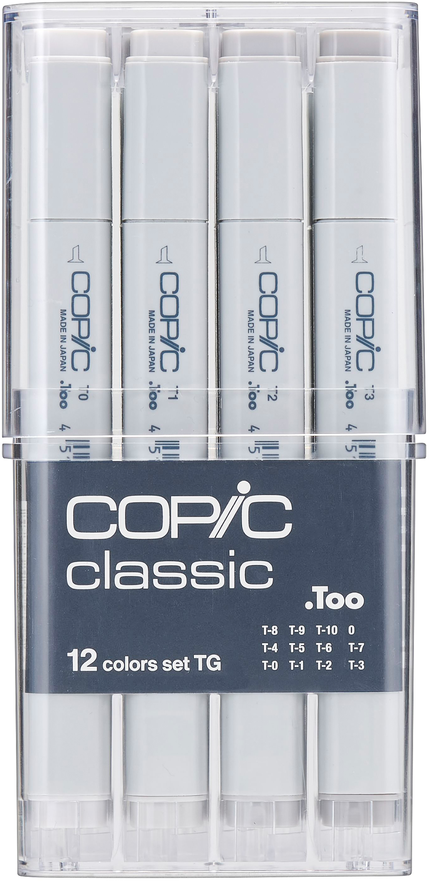 COPIC Marker Classic 20075153 grey-Set TG, 12 pcs.