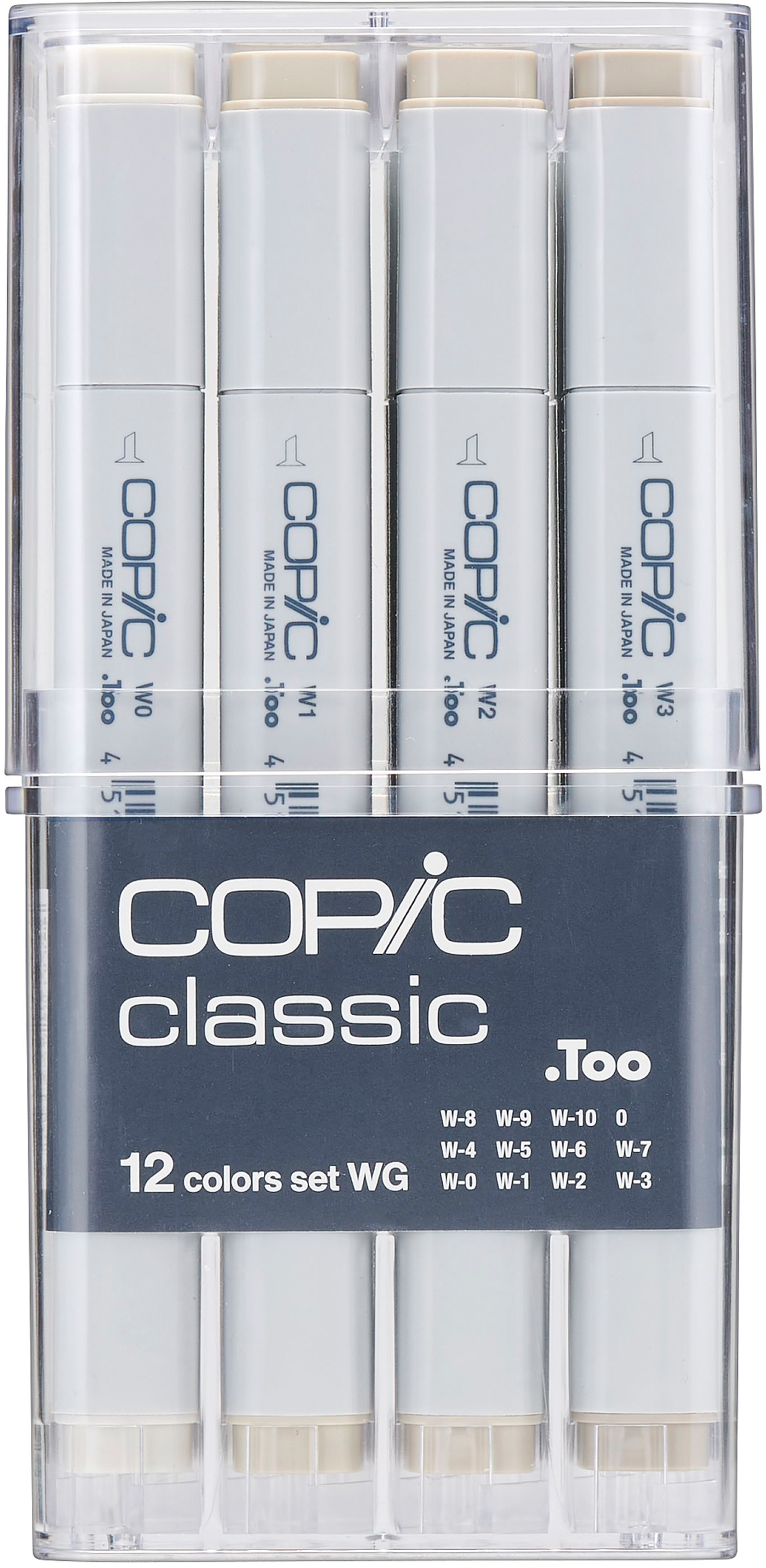 COPIC Marker Classic 20075154 grey-Set WG, 12 pcs.