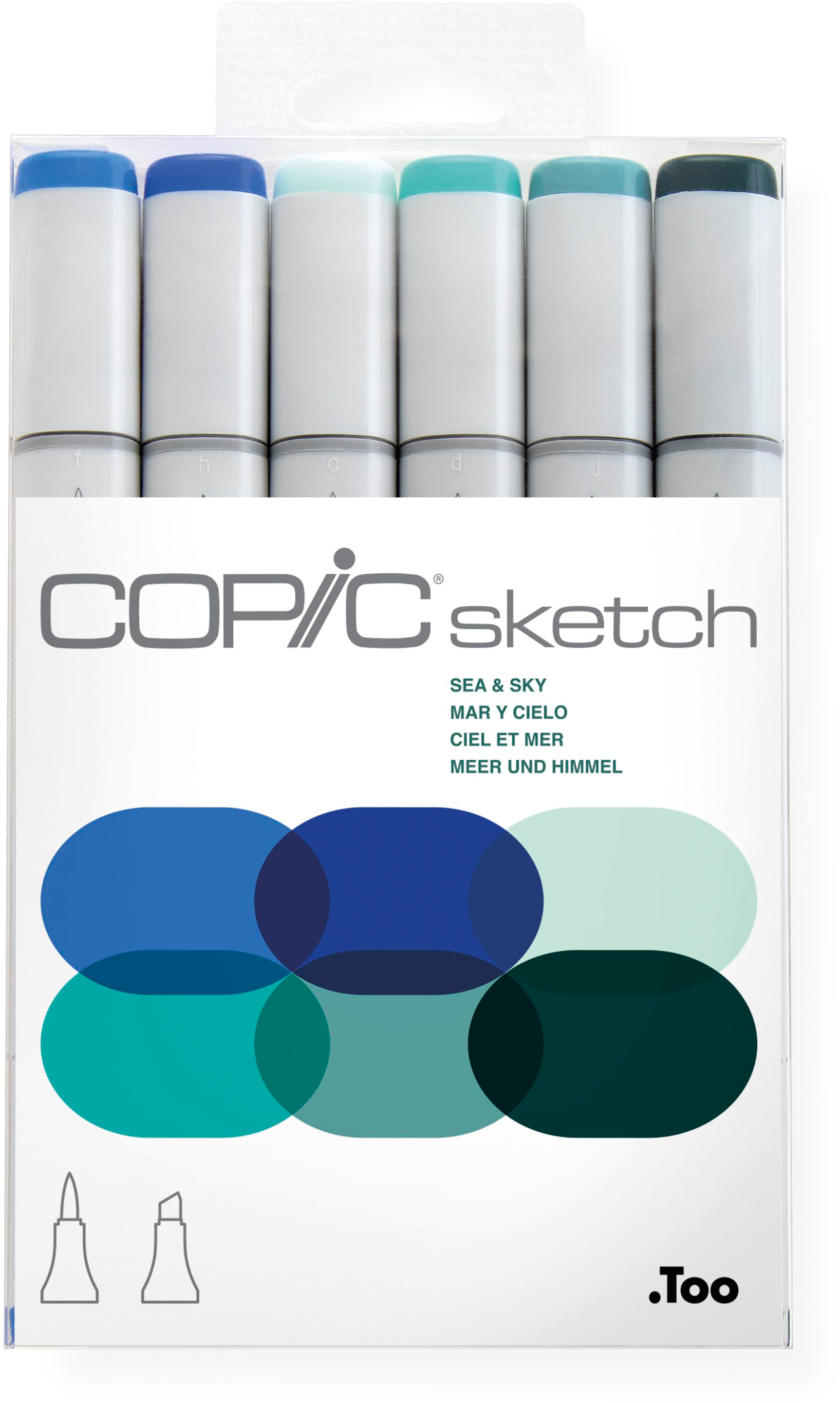 COPIC Marker Sketch 21075664 Set Sea & Sky, 6 pcs.