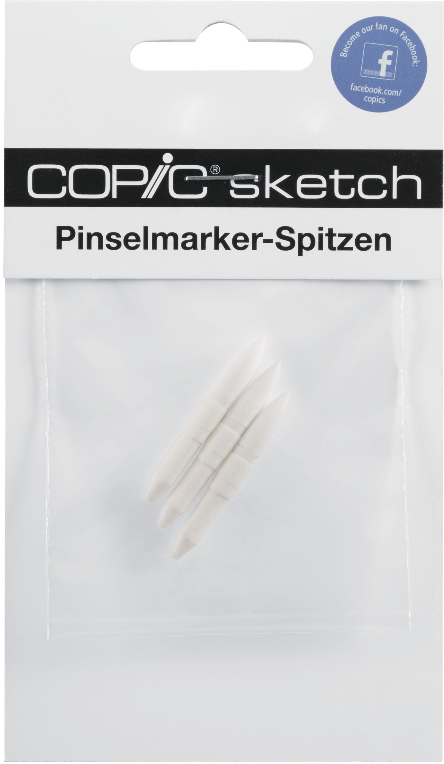 COPIC Spare Tip Sketch 21075SB Super Brush, 3 pcs.