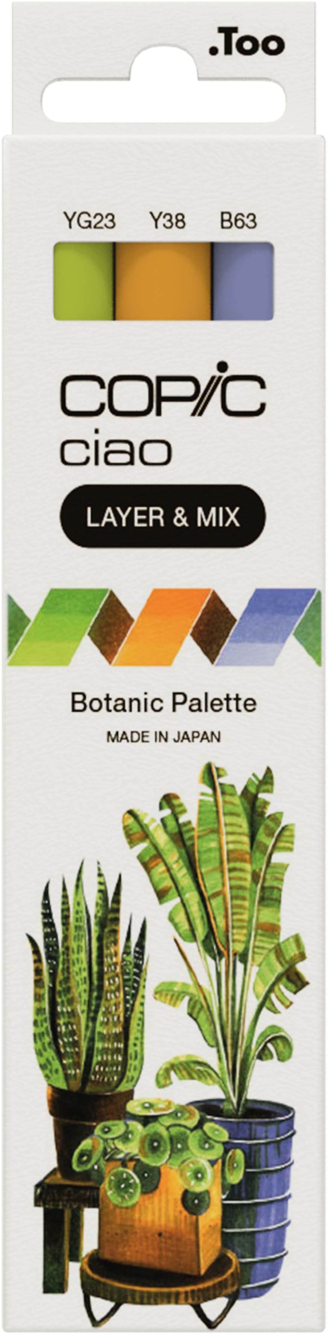 COPIC Marker Ciao 220750306 Botanic Palette 3 pièces