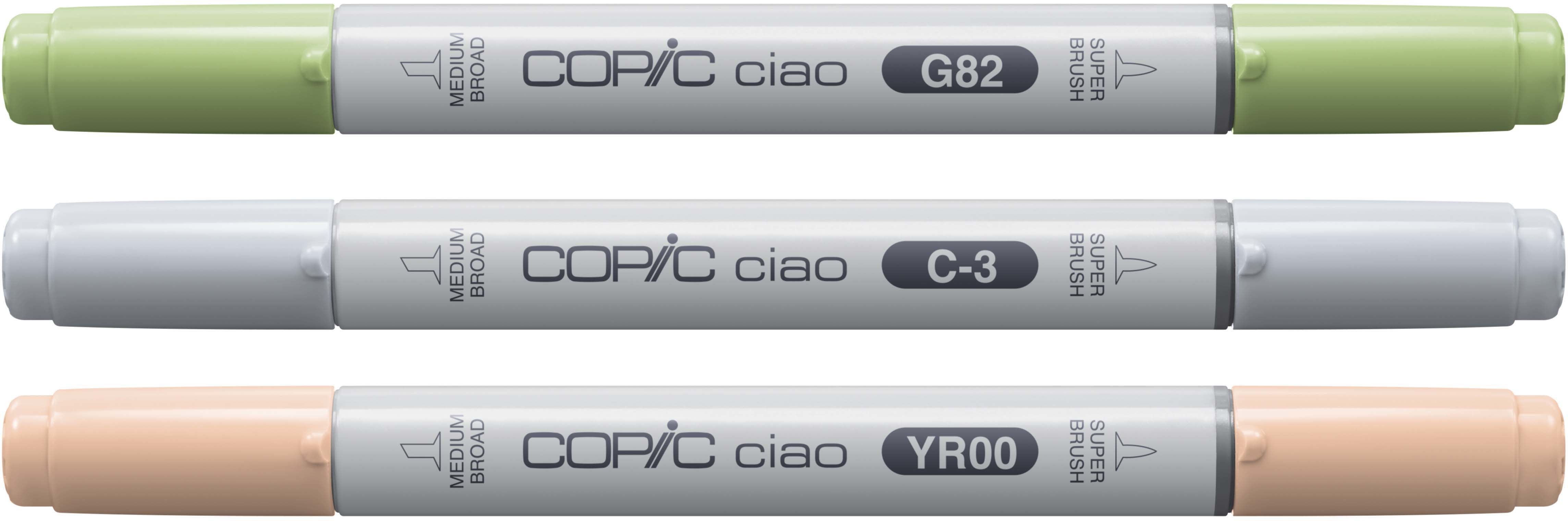 COPIC Marker Ciao 220750309 Natural Palette 3 pièces