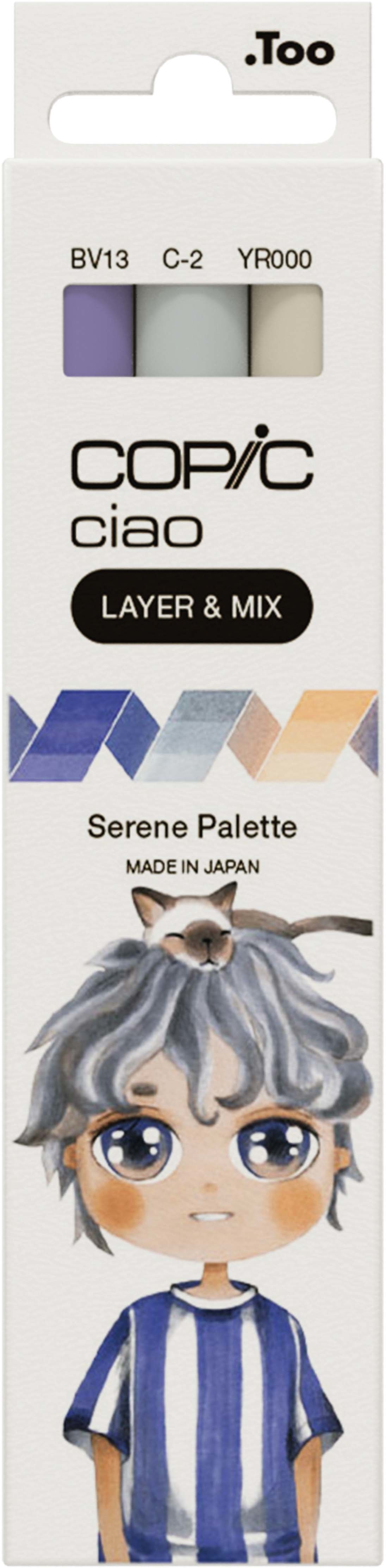 COPIC Marker Ciao 220750310 Serene Palette 3 pièces