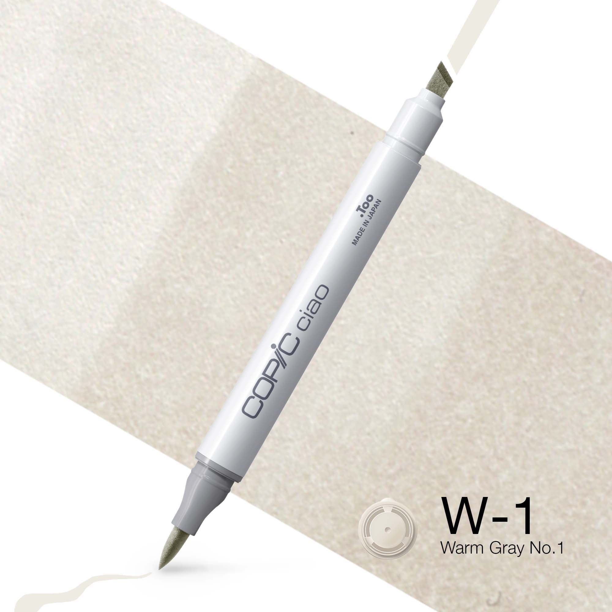 COPIC Marker Ciao 22075325 W-1 - Warm Grey No.1