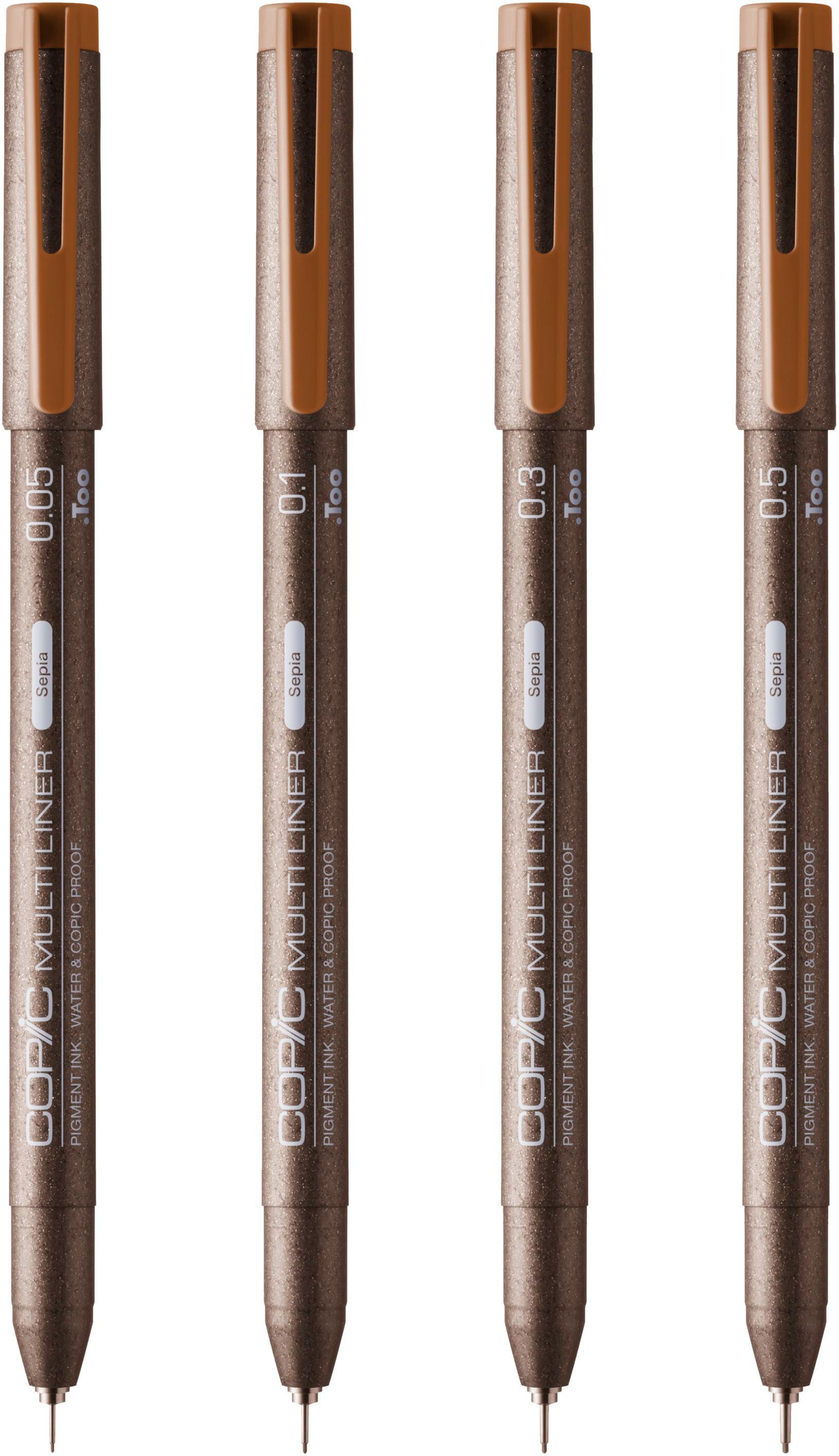 COPIC Multiliner 22075621 Sepia Set, 4 pcs. ass.