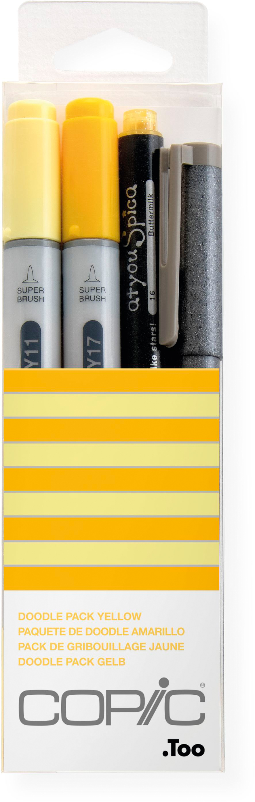 COPIC Marker Ciao 22075642 Doodle Pack Yellow, 4 pcs. Doodle Pack Yellow, 4 pcs.