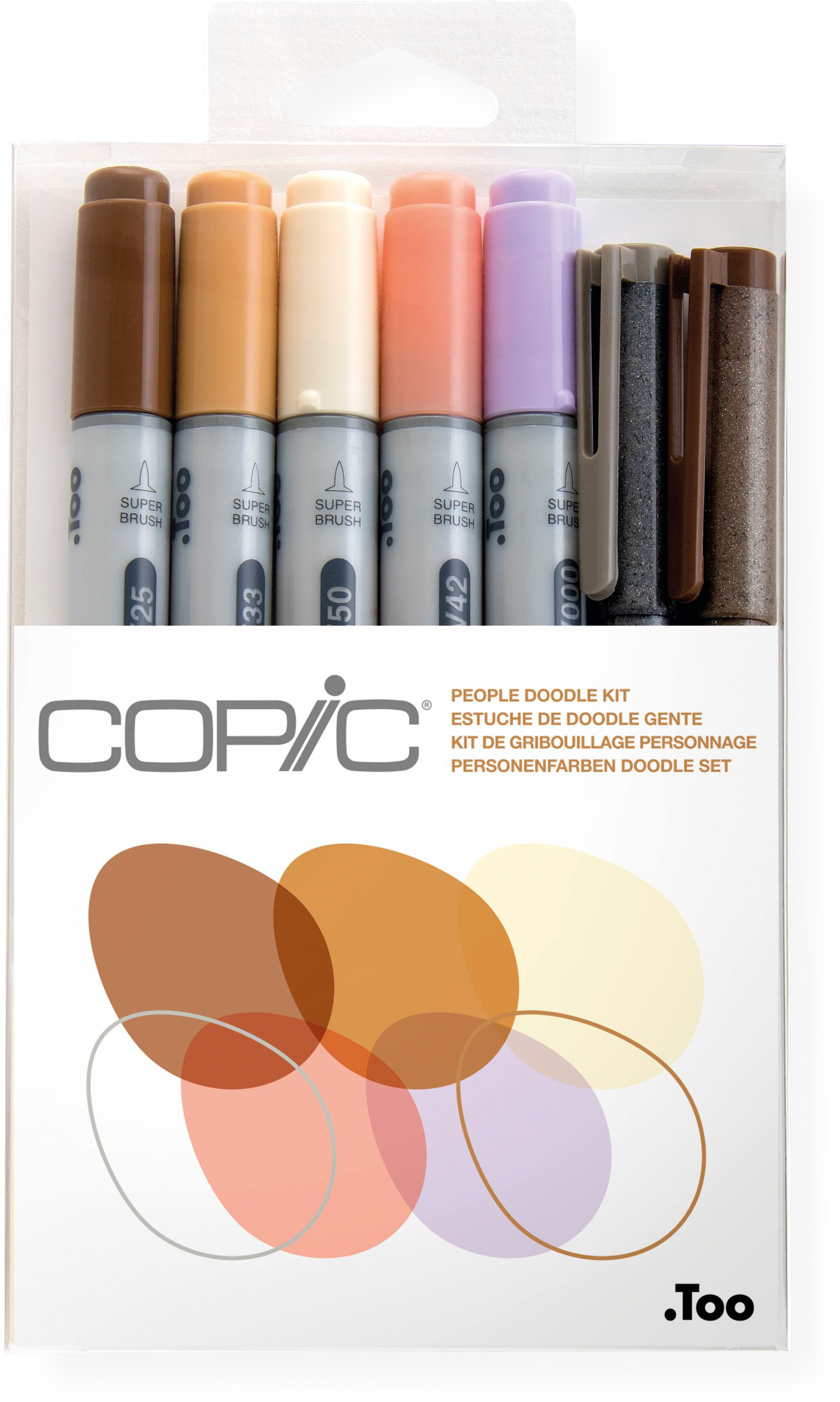 COPIC Marker Ciao 22075671 People Doodle kit, 7 pcs.