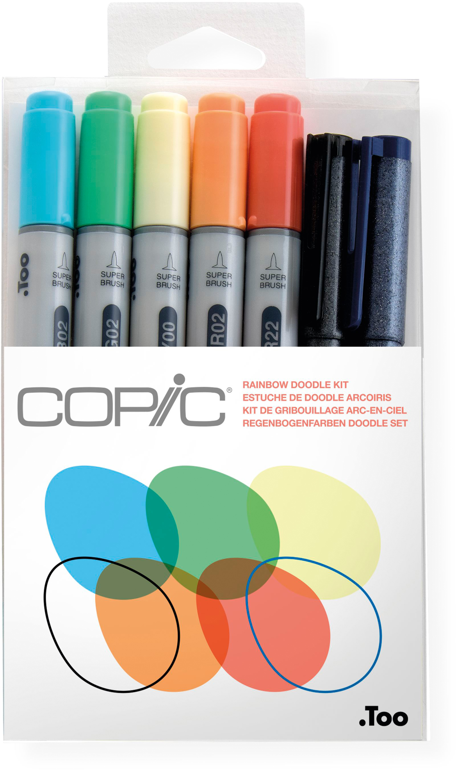 COPIC Marker Ciao 22075673 Rainbow Doodle kit, 7 pcs.