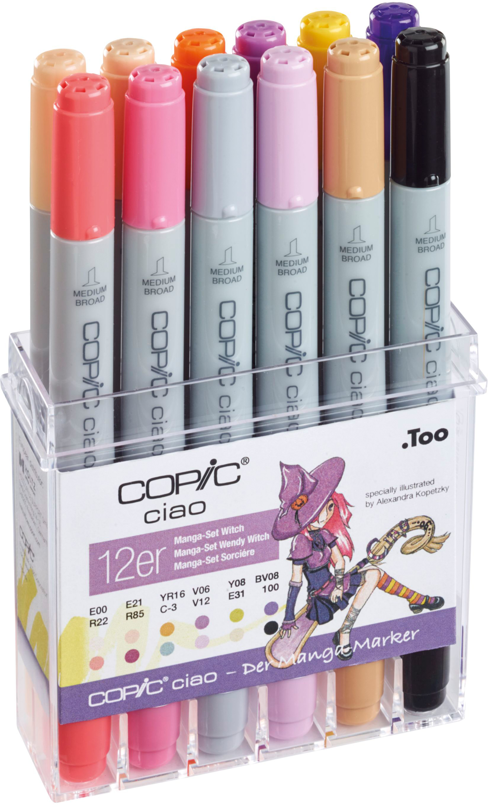 COPIC Marker Ciao 22075713 12 pcs. Set Witch