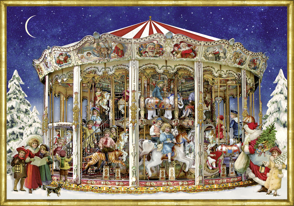 photo COPPENRATH Calendrier de l'Avent A4 71324 Carrousel de Noël nostalgique