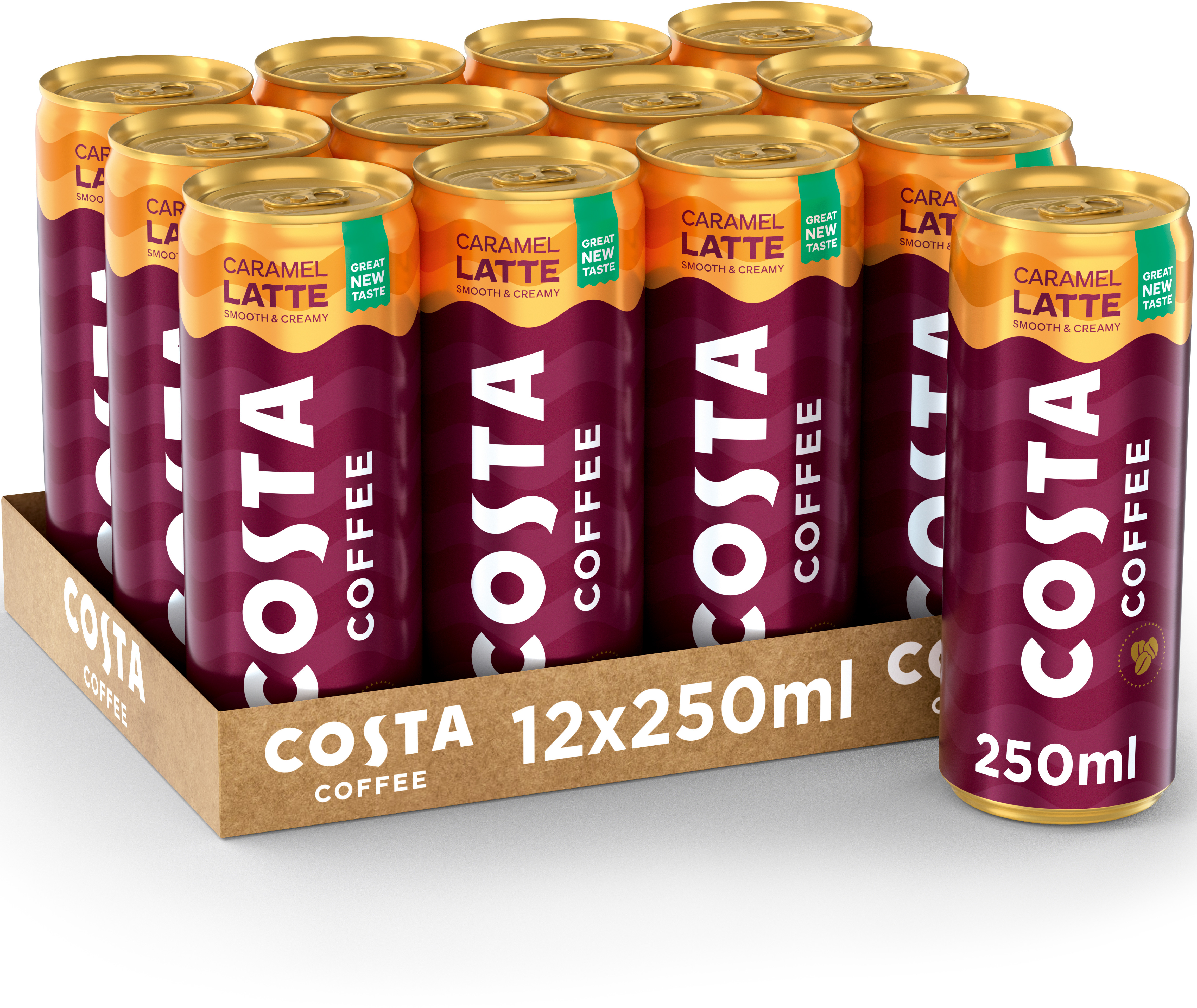 photo COSTA Coffee Latte Caramel 2021908 25cl. 12 pcs.