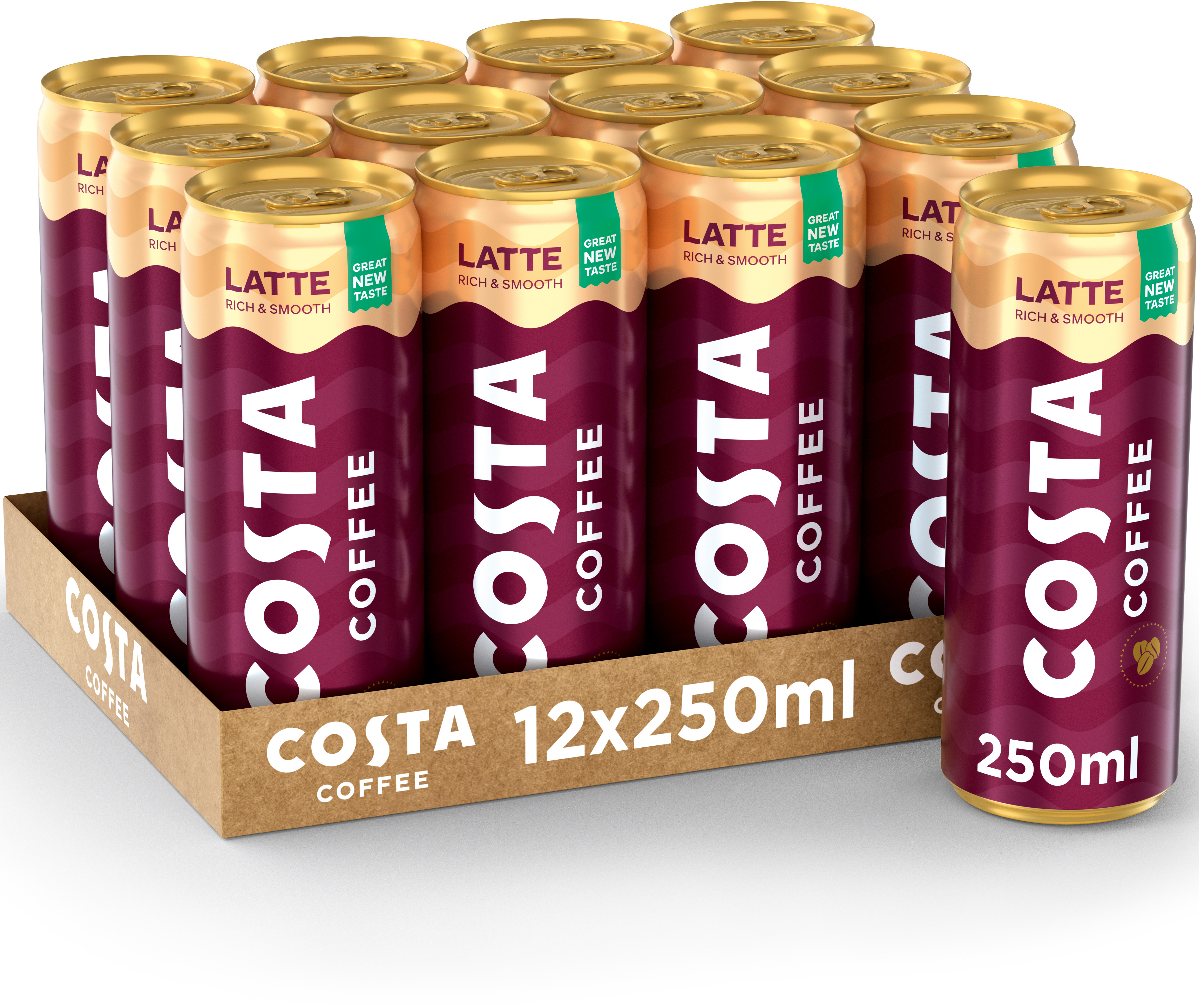 COSTA Coffee Latte Alu 5291 25 cl, 12 pcs.
