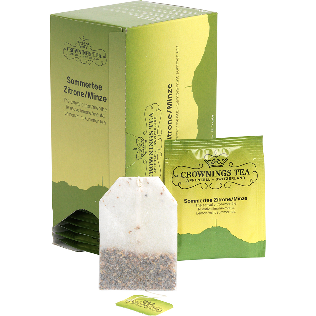 photo CROWNING'S Thé d'été Citron/Menthe 104129 Sachets 2.5g, 25 pcs.