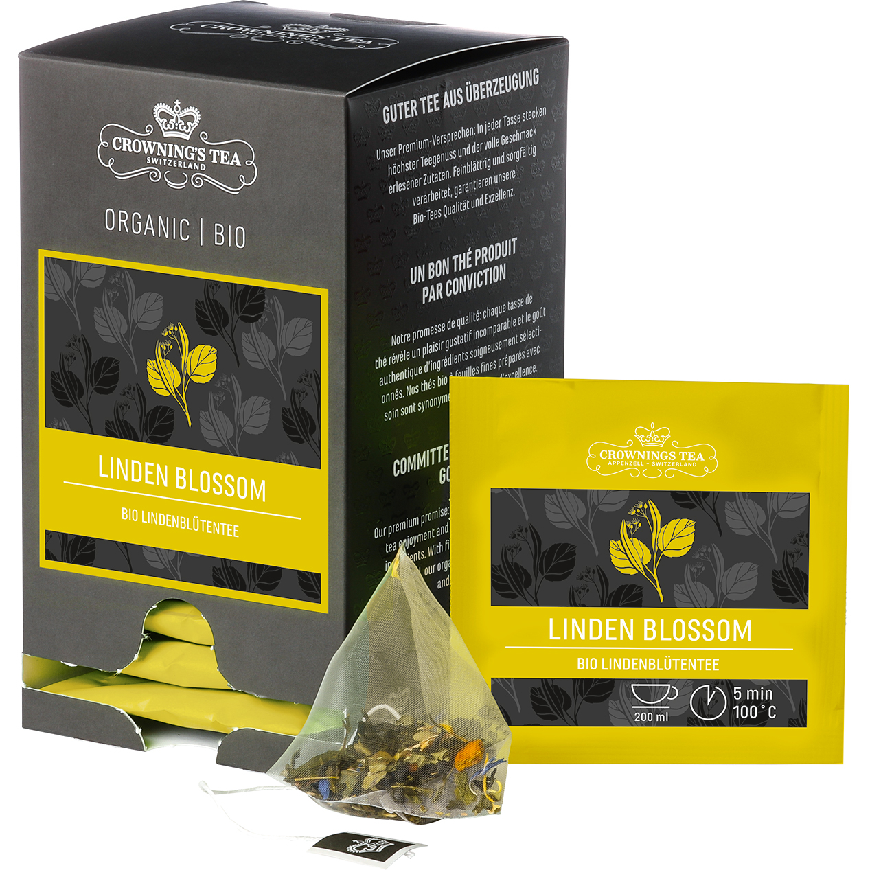 photo CROWNING'S Bio Linden Blossom 106496 Pyramide 2g, 15 pcs.