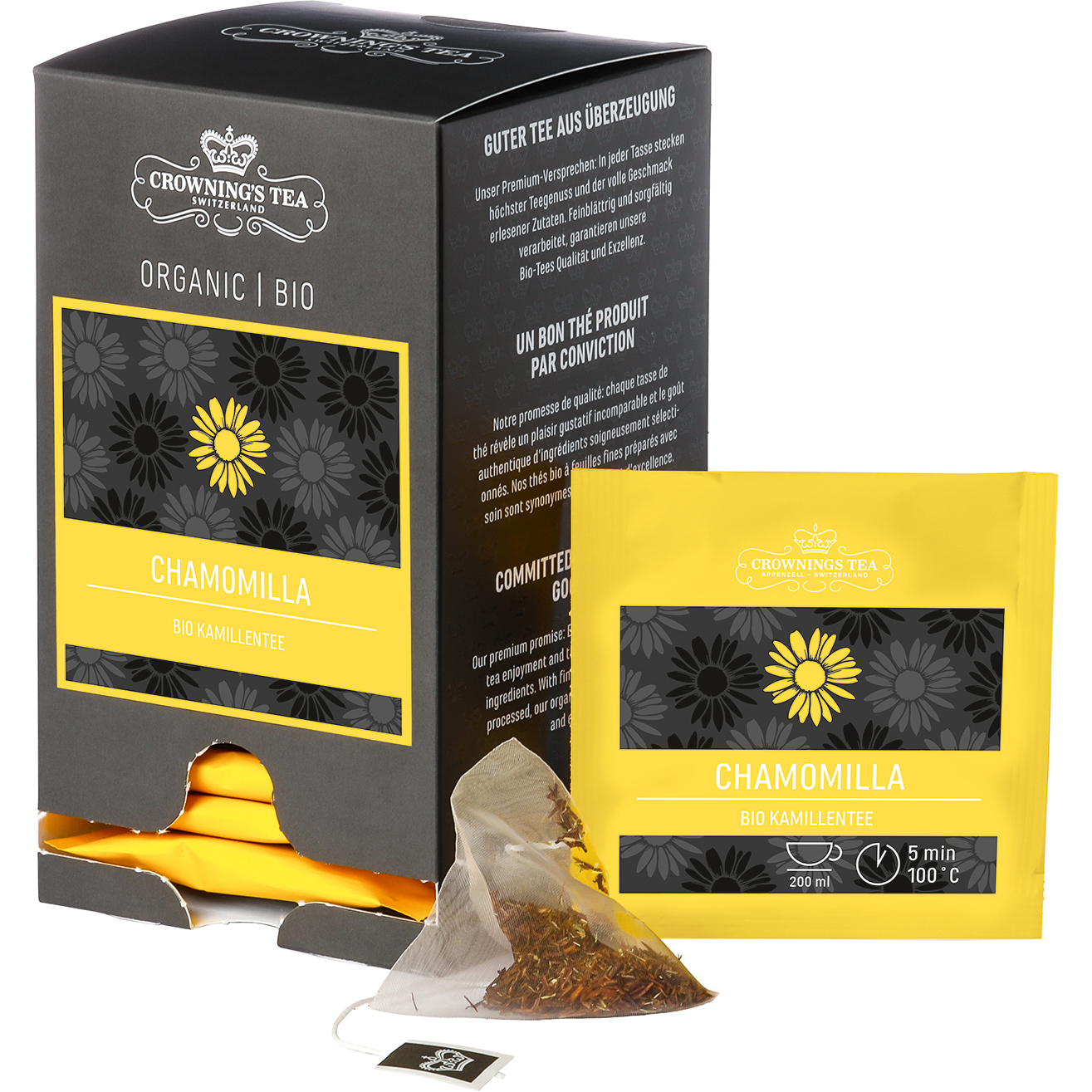 photo CROWNING'S Bio Chamomilla 106497 Pyramide 1.75g, 15 pcs.