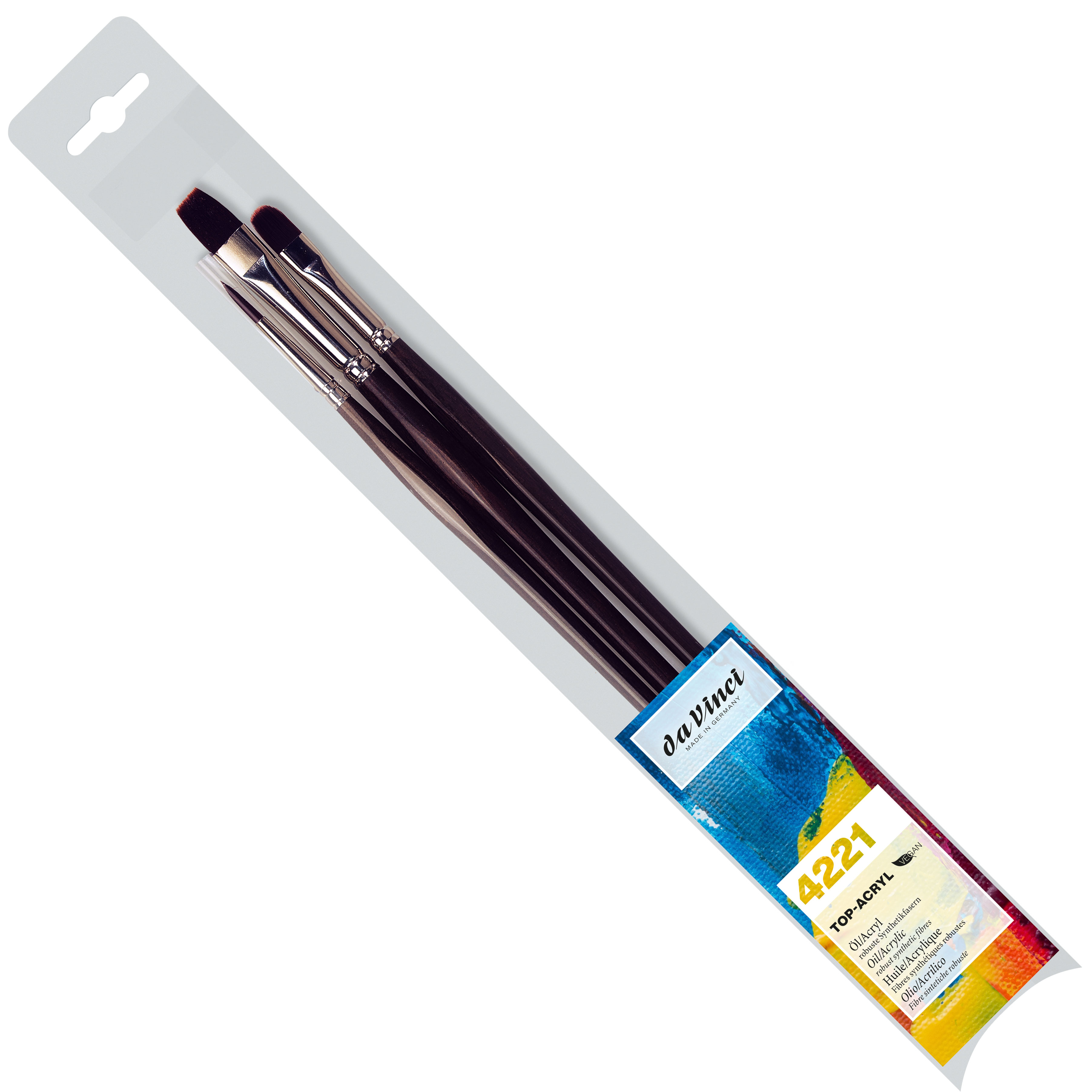photo DA VINCI Pinceaux d'artiste TopAcryl VA-4221_0 Taille ass., Synthétique 3 pcs