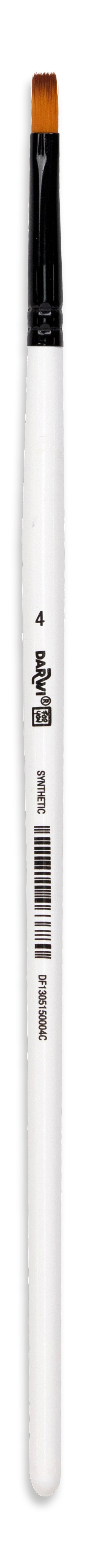 photo DARWI Pinceaux plat 5.2mm DF1305150004C Taille 4, synthétique