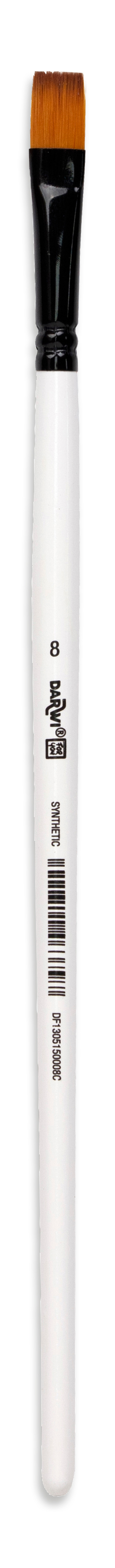 photo DARWI Pinceaux plat 9.5mm DF1305150008C Taille 8, synthétique