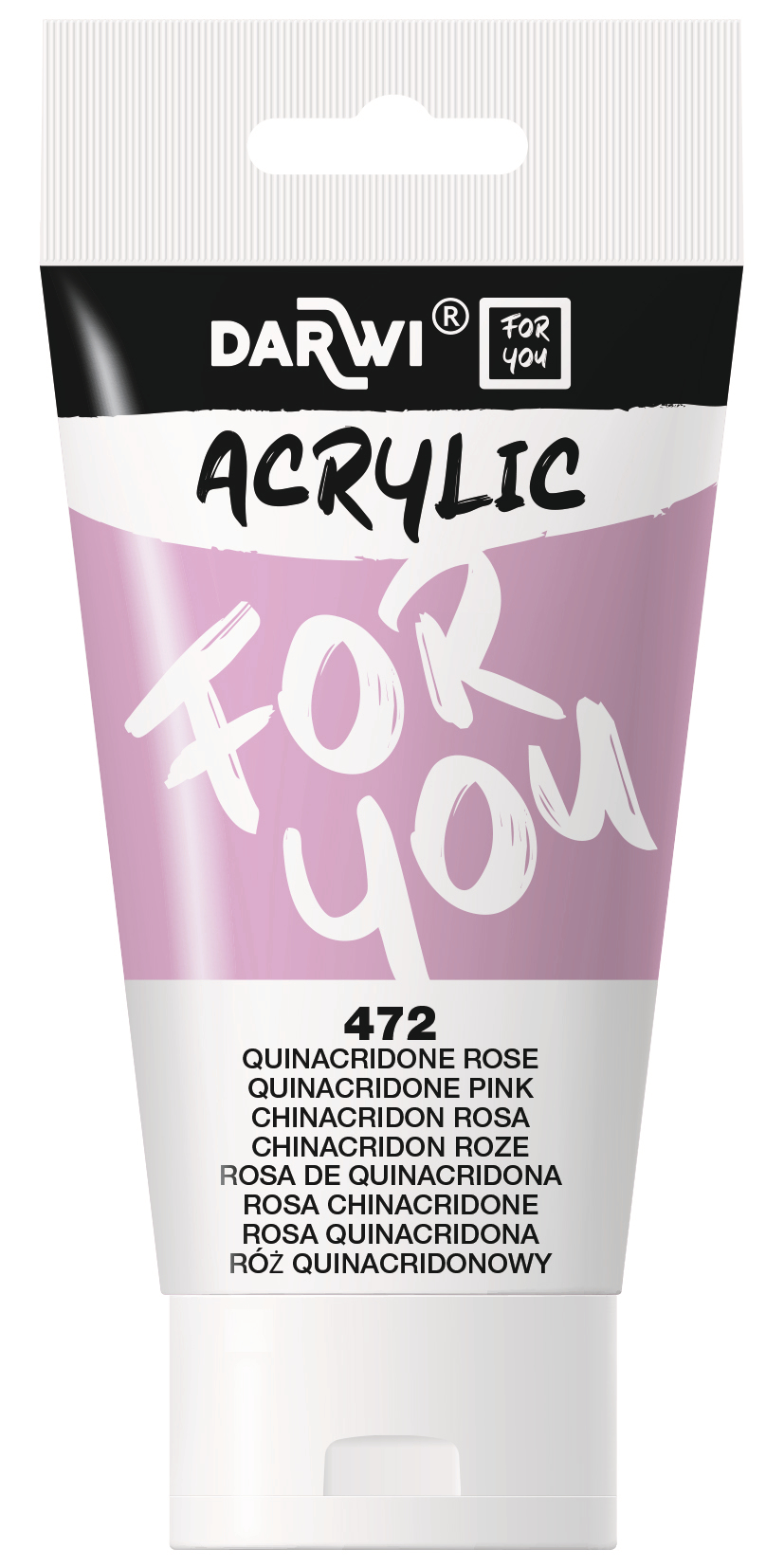 photo DARWI Peinture acrylique 75ml DF5150075472C Quinacridon rose