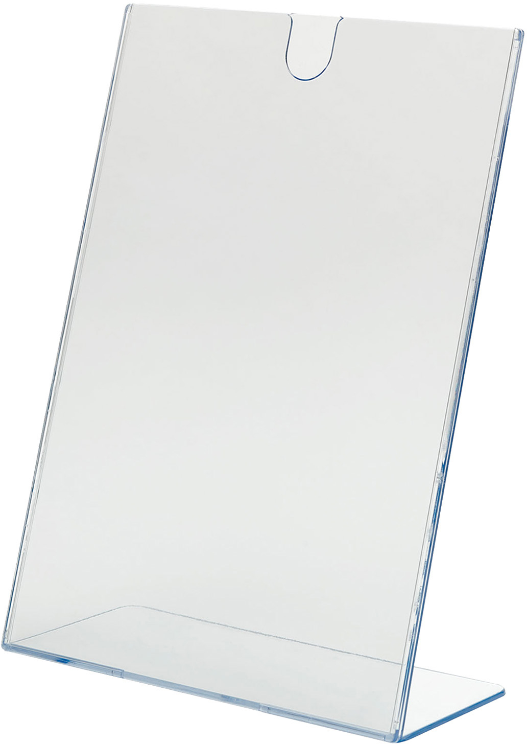 photo DEFLECTO Présentoir Table Top-Loader A4 590101A4EU oblique, haut