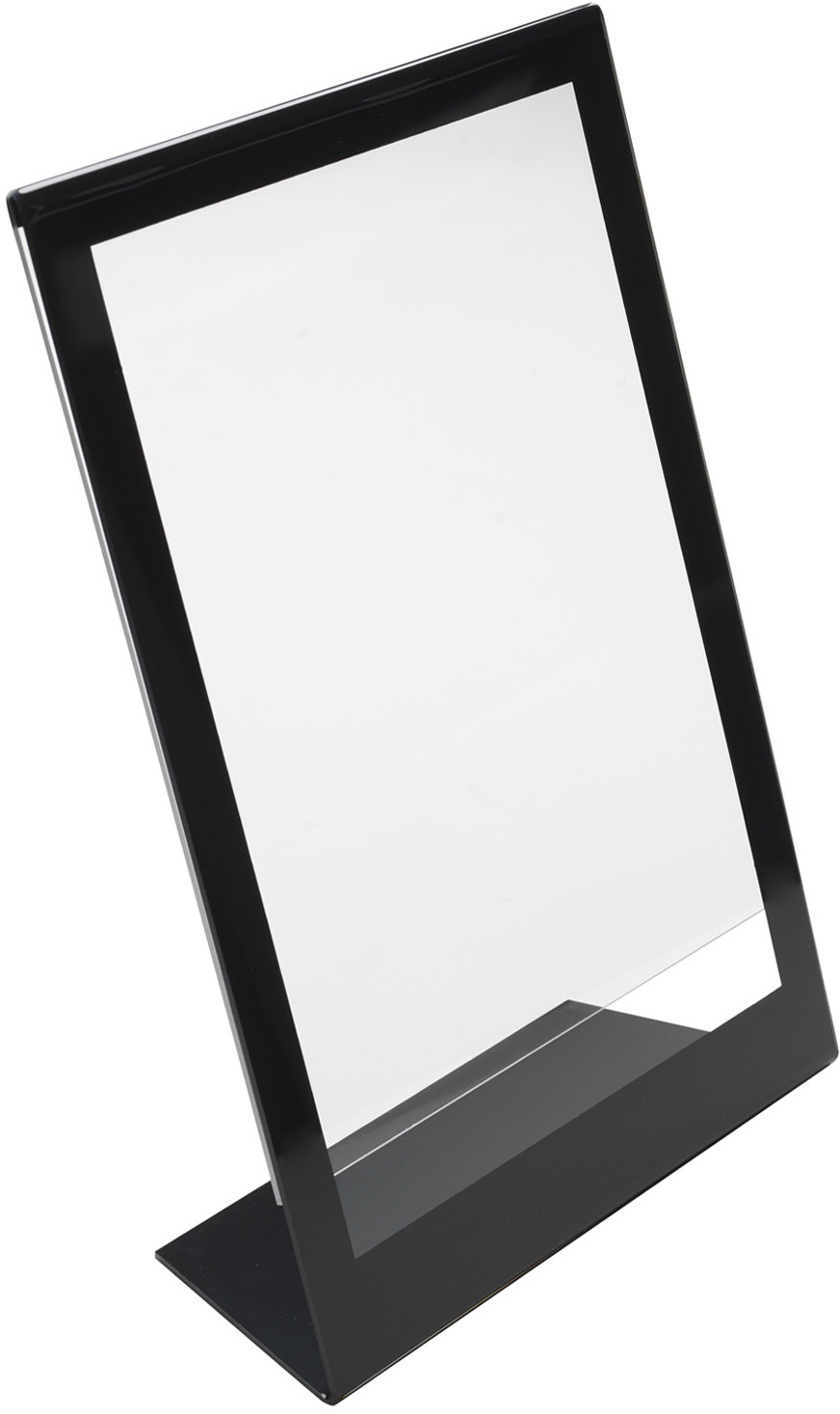 photo DEFLECTO Présentoir Table A5 69575EU oblique, haut noir