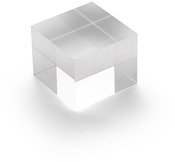 photo DEFLECTO Bloc acryl 50x40mm AB140 transparent poli
