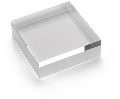 photo DEFLECTO Bloc acryl 75x25mm AB225 transparent poli