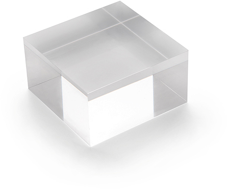 photo DEFLECTO Bloc acryl 75x40mm AB240 transparent poli