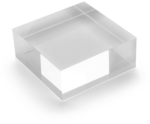 photo DEFLECTO Bloc acryl 100x40mm AB340 transparent poli