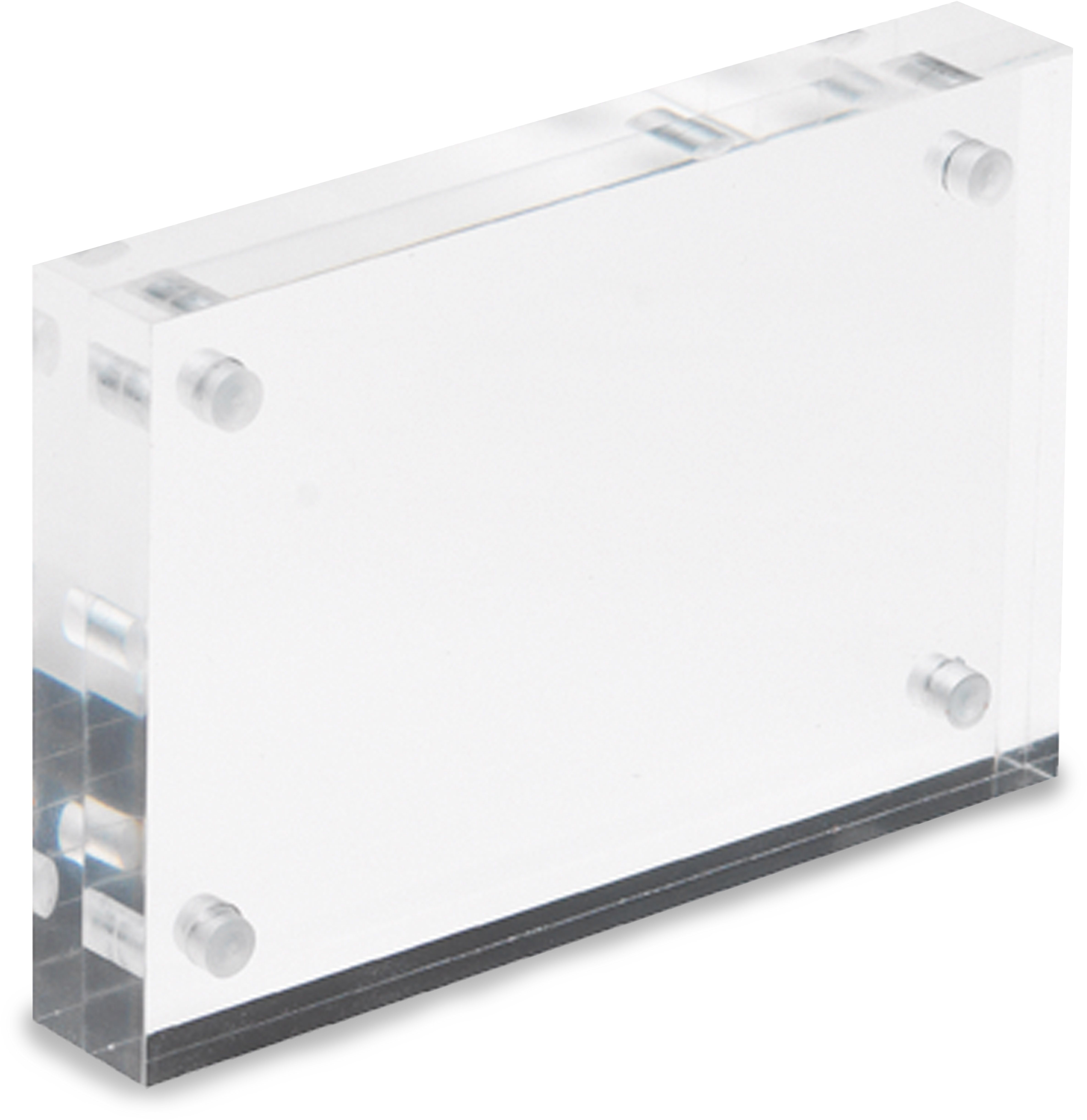 photo DEFLECTO Bloc acryl aimant 95x65mm MCHBC11 transparent 2x7.5mm