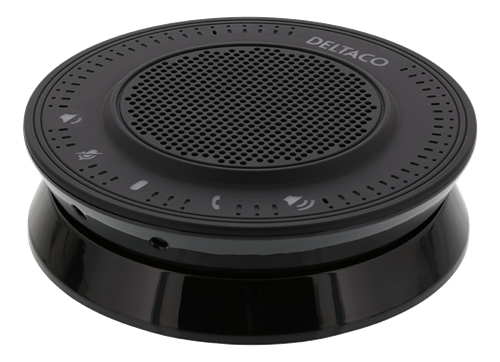 DELTACO Office Conference speakerphone DELC-0001 black, USB, 3.5 mm black, USB, 3.5 mm