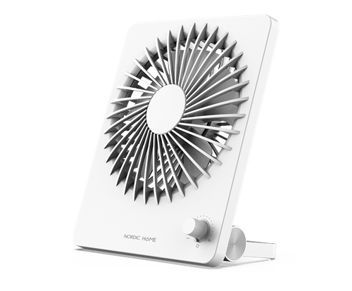 DELTACO USB Fan, Rechargable battery FT-771 Multi speeds White Multi speeds White
