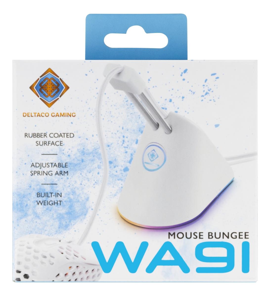 DELTACO Gaming Mouse Bungee, RGB GAM-044-W-RGB White