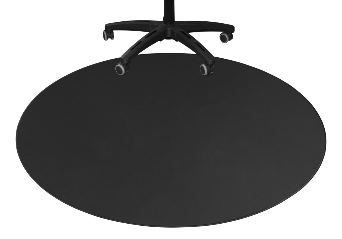 DELTACO Floorpad, round, Black GAM-125 1100x1100x3 mm