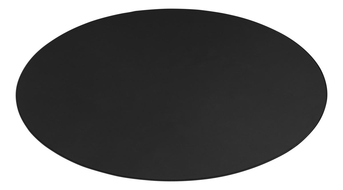 DELTACO Floorpad, round, Black GAM-125 1100x1100x3 mm 1100x1100x3 mm