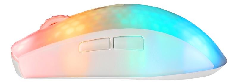 DELTACO Lightweight Mouse Wirel.RGB GAM-145-W Semi-Transparent, WM89,White
