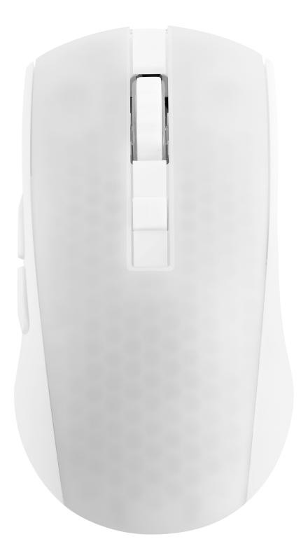 DELTACO Lightweight Mouse Wirel.RGB GAM-145-W Semi-Transparent, WM89,White