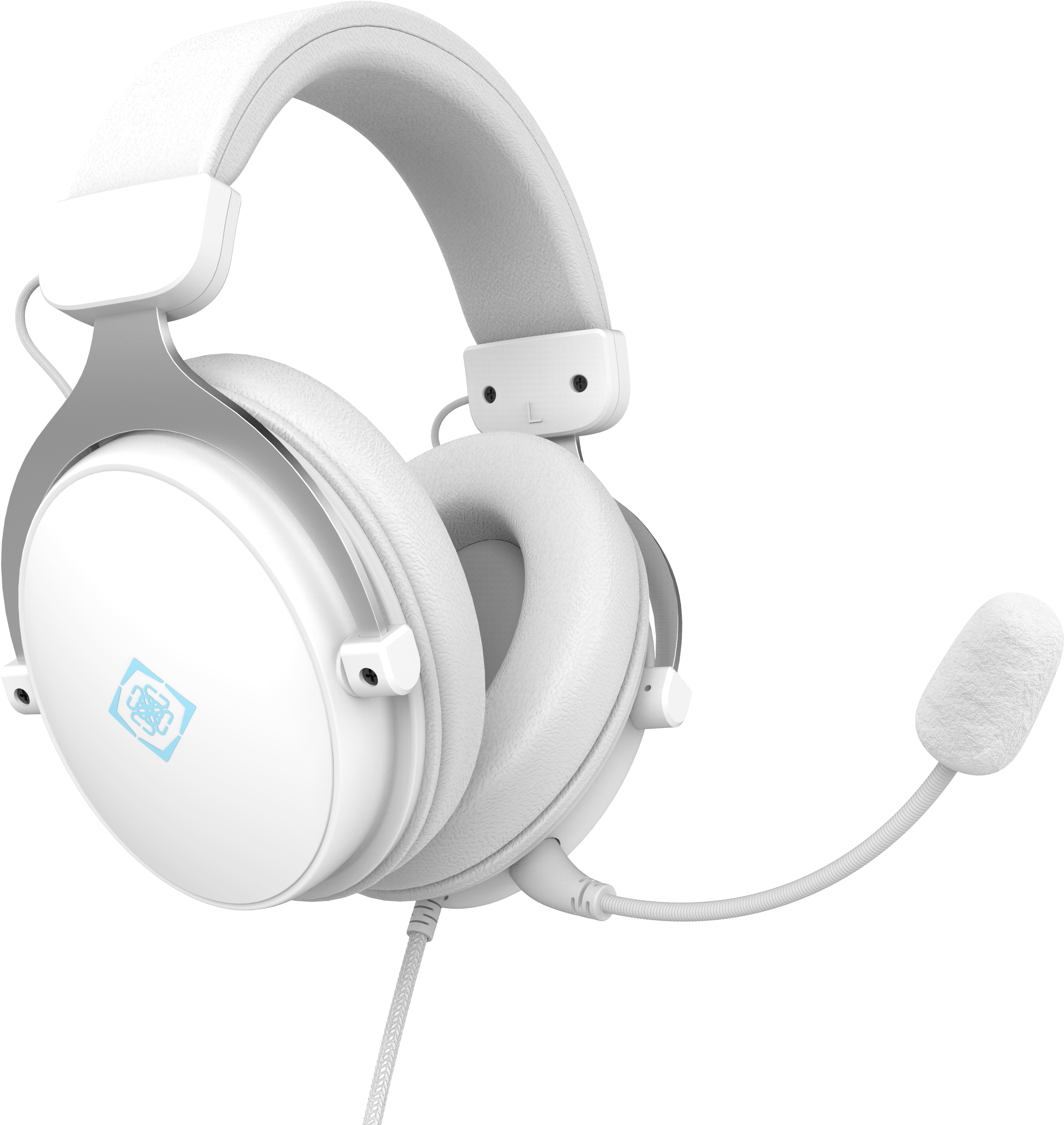 photo DELTACO Gaming Headset, Wired GAM-190-W DH320,3.5mm connection,White