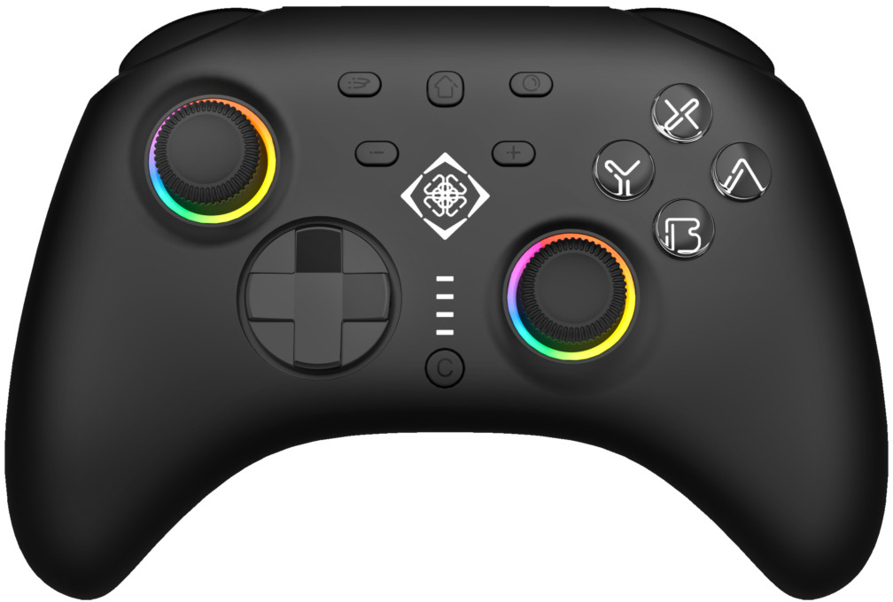 photo DELTACO Wireless Controller RGB GAM-198 NSW 2, with C-button, Black