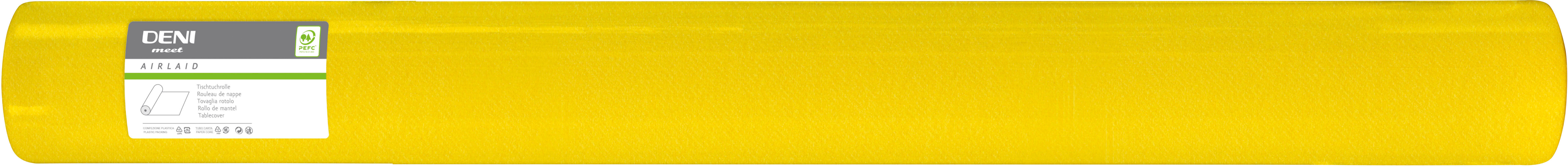 photo DENI Rouleau de nappe Airlaid 5196 120cmx50m jaune