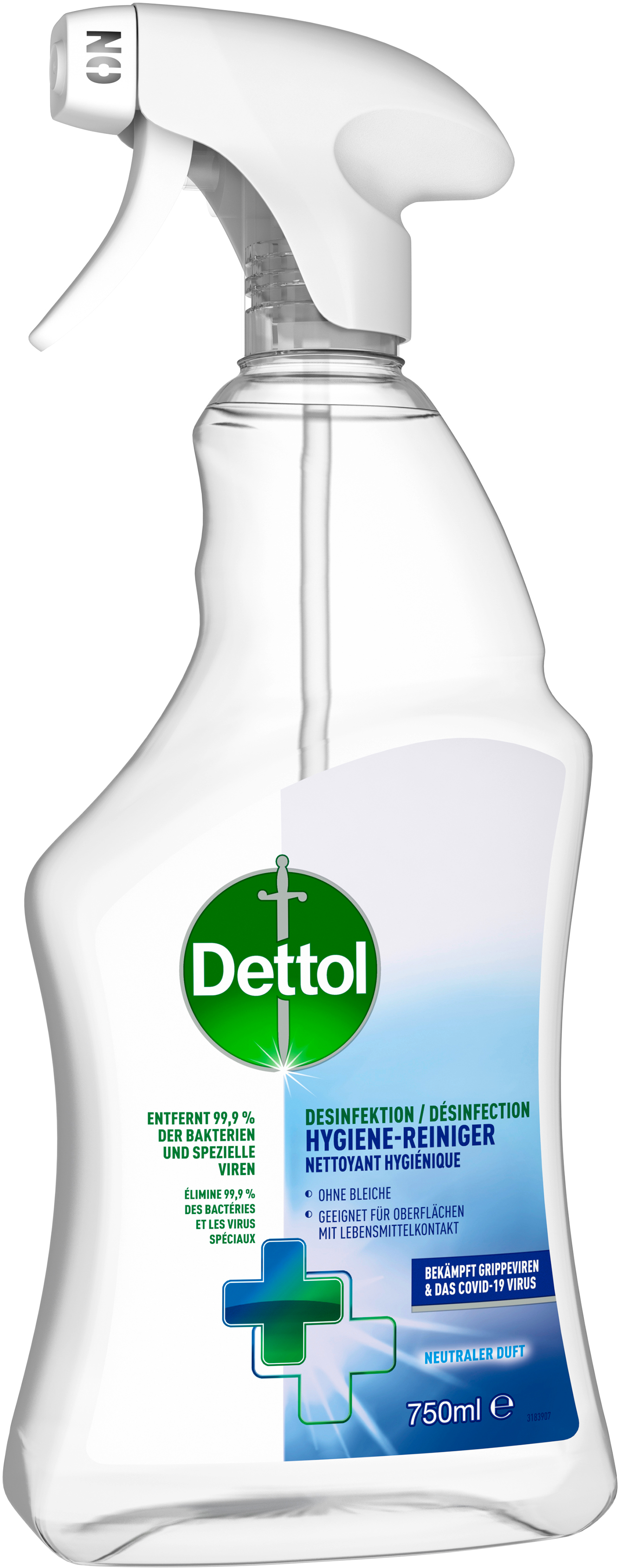DETTOL Désinf. Nettoyant hygiène 3073990 parfum neutre 750ml